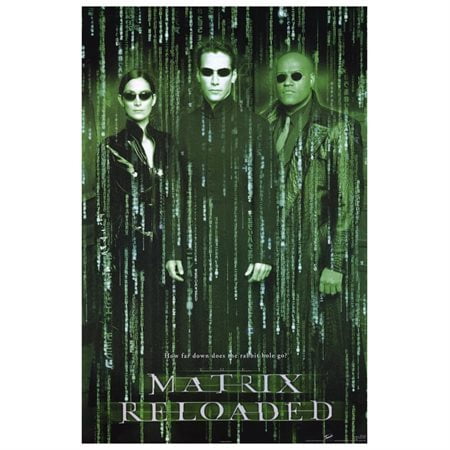 NEW THE MATRIX RELOADED 2003 OFFICIAL 2nd MOVIE FILM CINEMA PRINT PREMIUM POSTER